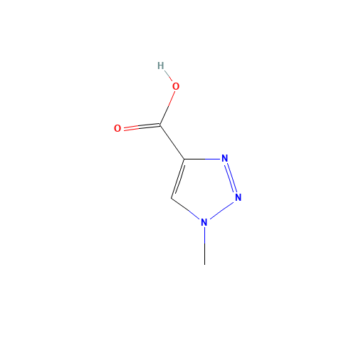 1-methyltriazole-4-carboxylic acid (CAS: 16681-71-3) - Chemical Structure and Molecular Formula 