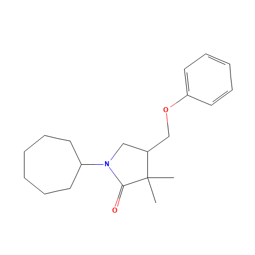 1-cycloheptyl-3,3-dimethyl-4-(phenoxymethyl)pyrrolidin-2-one (CAS: 952574-28-6) - Related Chemical Product