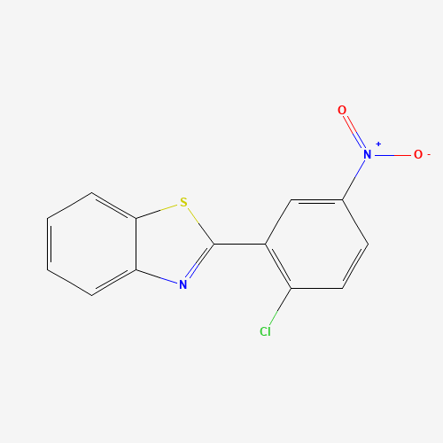 2-(2-chloro-5-nitrophenyl)-1,3-benzothiazole (CAS: 54255-68-4) - Chemical Structure and Molecular Formula 