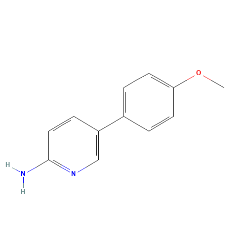 5-(4-methoxyphenyl)pyridin-2-amine (CAS: 503536-75-2) - Chemical Structure and Molecular Formula 