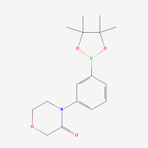 4-[3-(4,4,5,5-tetramethyl-1,3,2-dioxaborolan-2-yl)phenyl]morpholin-3-one (CAS: 1314390-42-5) - Chemical Structure and Molecular Formula 