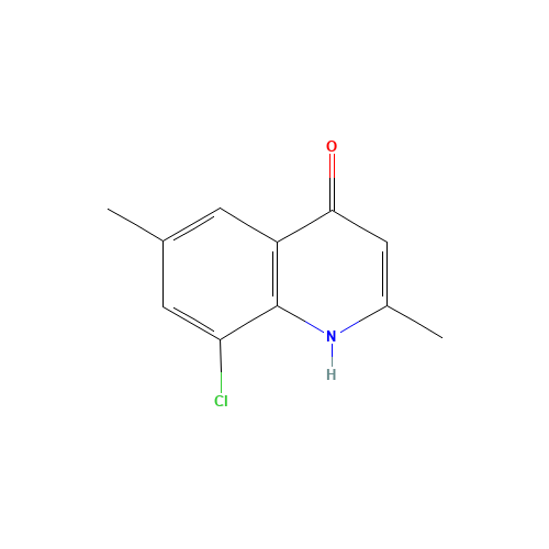 8-chloro-2,6-dimethyl-1H-quinolin-4-one (CAS: 203626-33-9) - Chemical Structure and Molecular Formula 