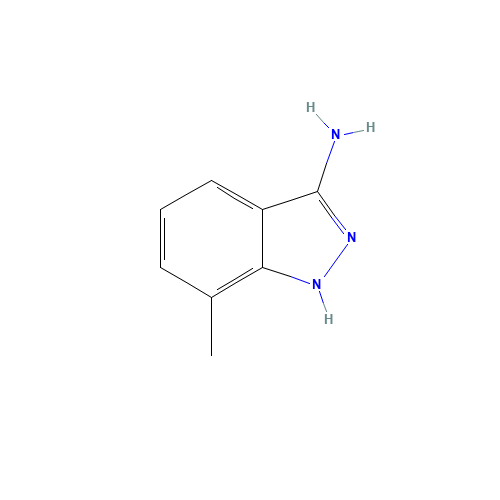 7-methyl-1H-indazol-3-amine (CAS: 1000343-59-8) - Chemical Structure and Molecular Formula 