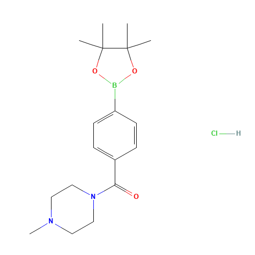 (4-methylpiperazin-1-yl)-[4-(4,4,5,5-tetramethyl-1,3,2-dioxaborolan-2-yl)phenyl]methanone;hydrochloride (CAS: 955407-62-2) - Related Chemical Product