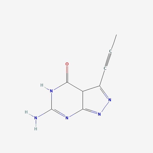 6-amino-3-prop-1-ynyl-1,3a-dihydropyrazolo[3,4-d]pyrimidin-4-one (CAS: 637338-72-8) - Related Chemical Product