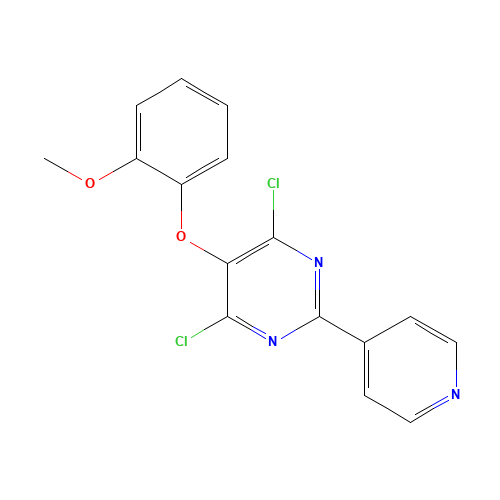 4,6-dichloro-5-(2-methoxyphenoxy)-2-pyridin-4-ylpyrimidine (CAS: 150727-72-3) - Related Chemical Product