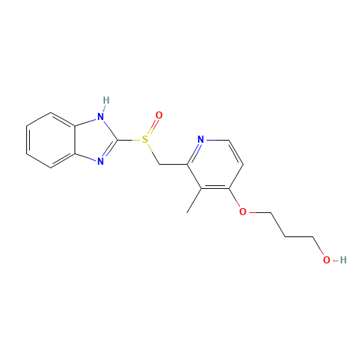 3-[2-(1H-benzimidazol-2-ylsulfinylmethyl)-3-methylpyridin-4-yl]oxypropan-1-ol (CAS: 117976-94-0) - Related Chemical Product