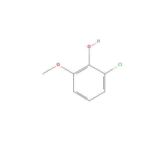 2-chloro-6-methoxyphenol (CAS: 72403-03-3) - Chemical Structure and Molecular Formula 