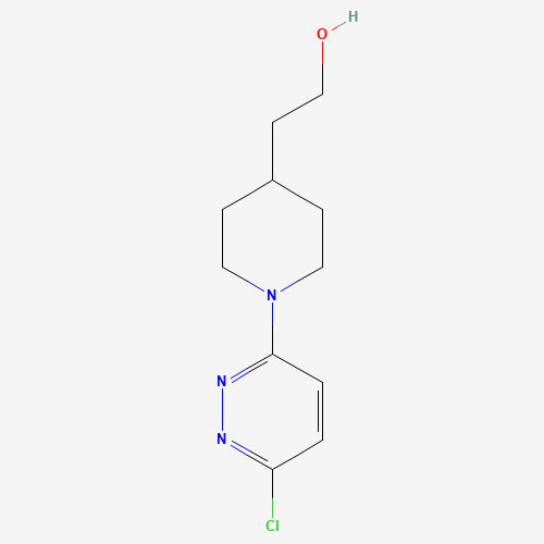 2-[1-(6-chloropyridazin-3-yl)piperidin-4-yl]ethanol (CAS: 124438-73-9) - Chemical Structure and Molecular Formula 