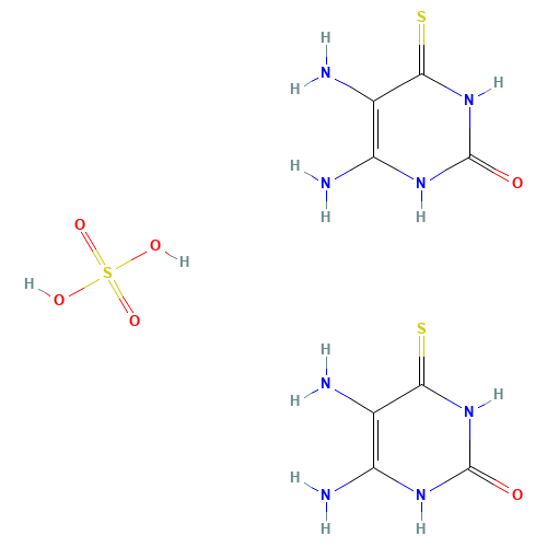 5,6-diamino-4-sulfanylidene-1H-pyrimidin-2-one;sulfuric acid (CAS: 117043-64-8) - Related Chemical Product