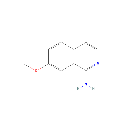 7-methoxyisoquinolin-1-amine (CAS: 42398-75-4) - Chemical Structure and Molecular Formula 