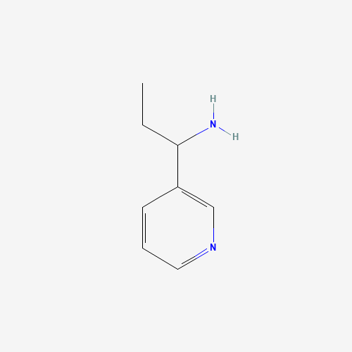 1-pyridin-3-ylpropan-1-amine (CAS: 60289-67-0) - Chemical Structure and Molecular Formula 