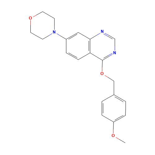4-[4-[(4-methoxyphenyl)methoxy]quinazolin-7-yl]morpholine (CAS: 1334602-76-4) - Related Chemical Product