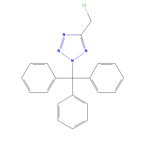 5-(chloromethyl)-2-trityltetrazole (CAS: 160998-59-4) - Related Chemical Product