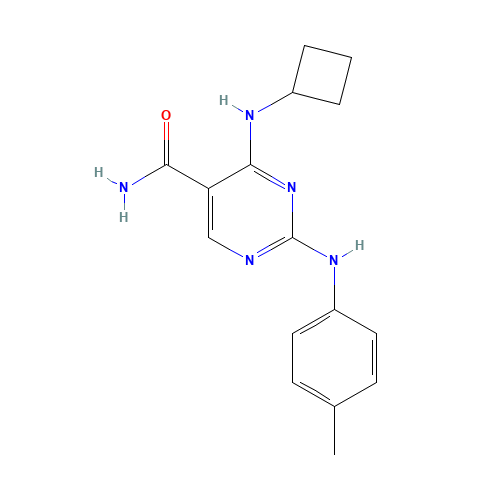 4-(cyclobutylamino)-2-(4-methylanilino)pyrimidine-5-carboxamide (CAS: 1198301-39-1) - Related Chemical Product