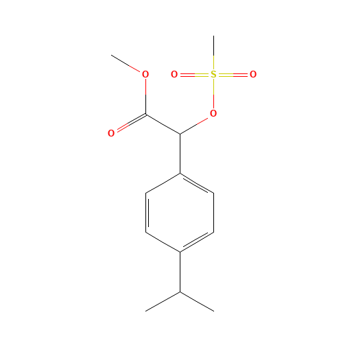 methyl 2-methylsulfonyloxy-2-(4-propan-2-ylphenyl)acetate (CAS: 186026-04-0) - Related Chemical Product