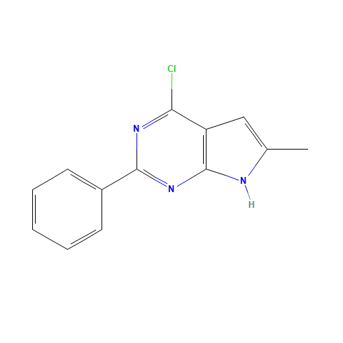 4-chloro-6-methyl-2-phenyl-7H-pyrrolo[2,3-d]pyrimidine (CAS: 251947-09-8) - Related Chemical Product