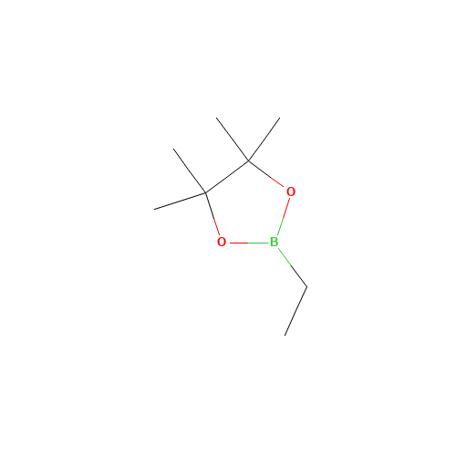 2-ethyl-4,4,5,5-tetramethyl-1,3,2-dioxaborolane (CAS: 82954-89-0) - Chemical Structure and Molecular Formula 
