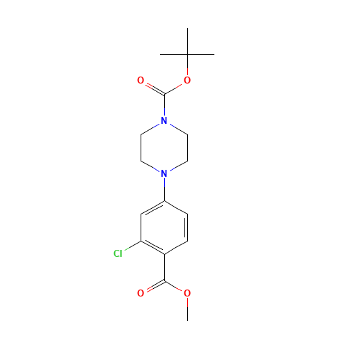 tert-butyl 4-(3-chloro-4-methoxycarbonylphenyl)piperazine-1-carboxylate (CAS: 1346597-59-8) - Related Chemical Product