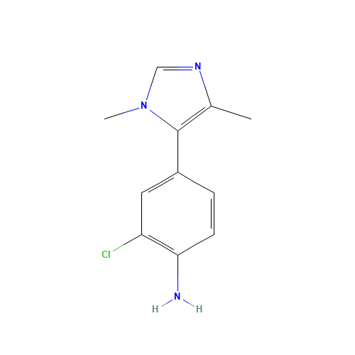 2-chloro-4-(3,5-dimethylimidazol-4-yl)aniline (CAS: 1400287-79-7) - Related Chemical Product
