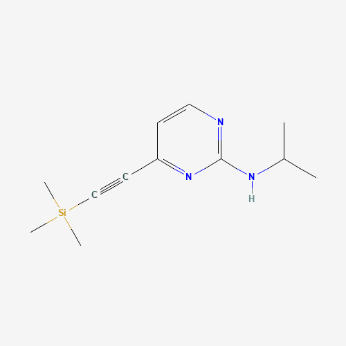 N-propan-2-yl-4-(2-trimethylsilylethynyl)pyrimidin-2-amine (CAS: 876521-30-1) - Related Chemical Product