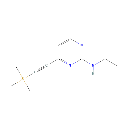 N-propan-2-yl-4-(2-trimethylsilylethynyl)pyrimidin-2-amine (CAS: 876521-30-1) - Related Chemical Product