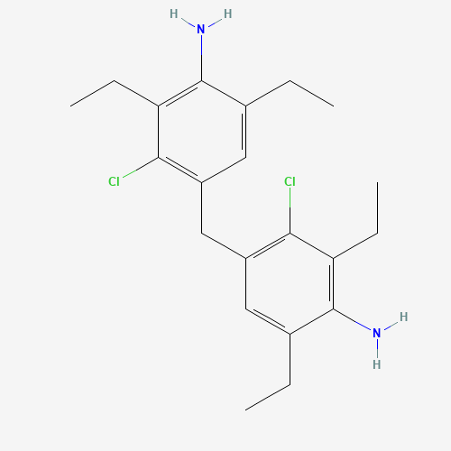 4-[(4-amino-2-chloro-3,5-diethylphenyl)methyl]-3-chloro-2,6-diethylaniline (CAS: 106246-33-7) - Related Chemical Product