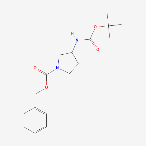 benzyl 3-[(2-methylpropan-2-yl)oxycarbonylamino]pyrrolidine-1-carboxylate (CAS: 185057-49-2) - Related Chemical Product