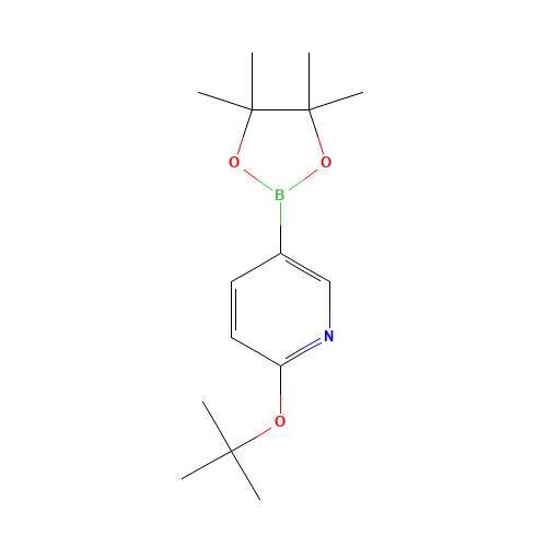 2-[(2-methylpropan-2-yl)oxy]-5-(4,4,5,5-tetramethyl-1,3,2-dioxaborolan-2-yl)pyridine (CAS: 1421341-09-4) - Related Chemical Product