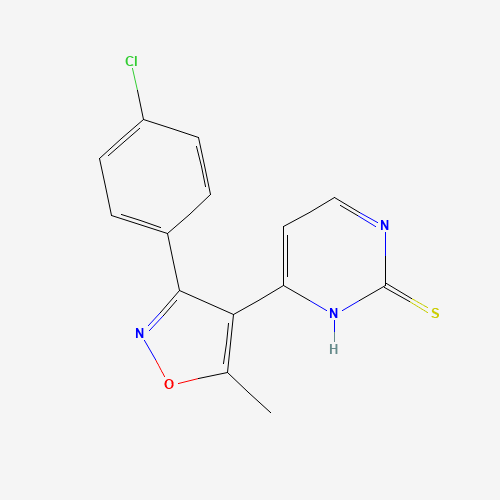 6-[3-(4-chlorophenyl)-5-methyl-1,2-oxazol-4-yl]-1H-pyrimidine-2-thione (CAS: 685542-51-2) - Related Chemical Product