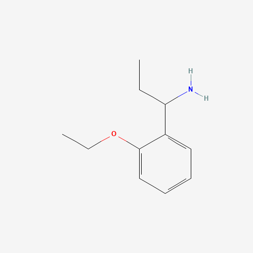 1-(2-ethoxyphenyl)propan-1-amine (CAS: 473732-53-5) - Chemical Structure and Molecular Formula 