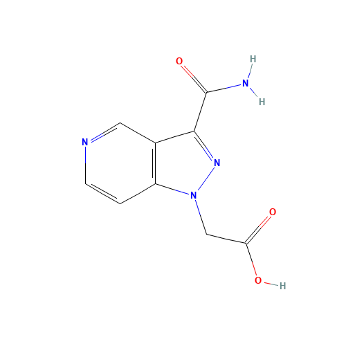 2-(3-carbamoylpyrazolo[4,3-c]pyridin-1-yl)acetic acid (CAS: 1386457-87-9) - Related Chemical Product