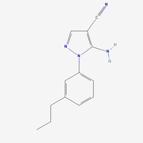 5-amino-1-(3-propylphenyl)pyrazole-4-carbonitrile (CAS: 650628-57-2) - Related Chemical Product