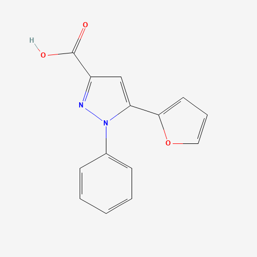 5-(furan-2-yl)-1-phenylpyrazole-3-carboxylic acid (CAS: 100537-55-1) - Related Chemical Product