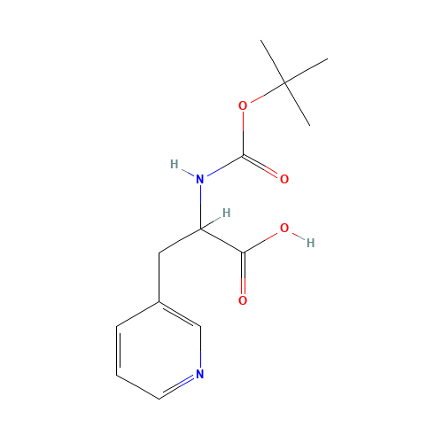 2-[(2-methylpropan-2-yl)oxycarbonylamino]-3-pyridin-3-ylpropanoic acid (CAS: 105454-25-9) - Related Chemical Product
