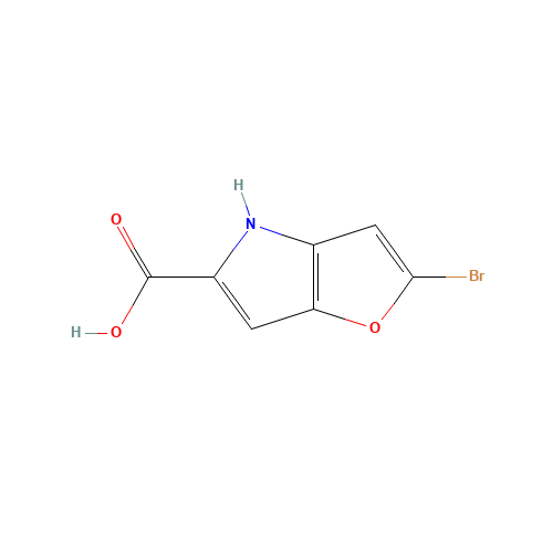 2-bromo-4H-furo[3,2-b]pyrrole-5-carboxylic acid (CAS: 332099-11-3) - Chemical Structure and Molecular Formula 
