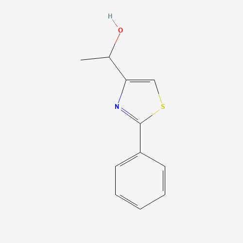1-(2-phenyl-1,3-thiazol-4-yl)ethanol (CAS: 41029-80-5) - Chemical Structure and Molecular Formula 