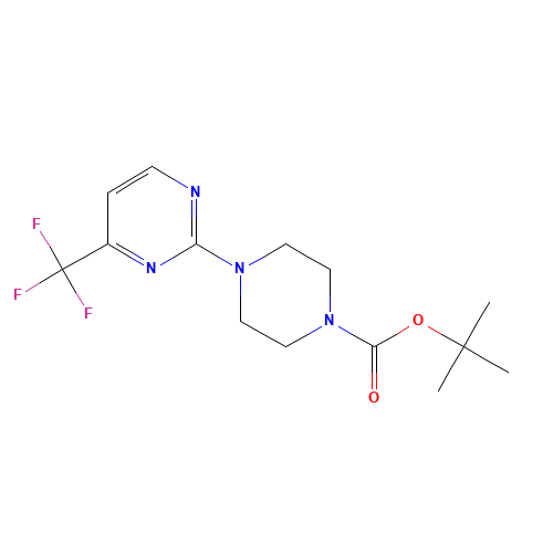 tert-butyl 4-[4-(trifluoromethyl)pyrimidin-2-yl]piperazine-1-carboxylate (CAS: 668484-15-9) - Related Chemical Product