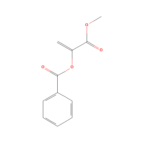 (3-methoxy-3-oxoprop-1-en-2-yl) benzoate (CAS: 78626-51-4) - Chemical Structure and Molecular Formula 