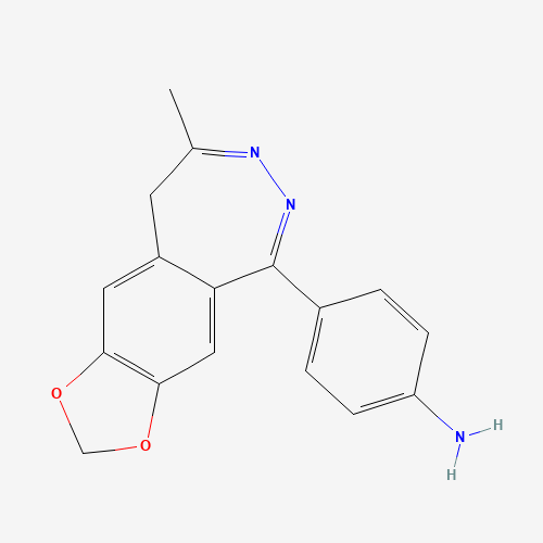 4-(8-methyl-9H-[1,3]dioxolo[4,5-h][2,3]benzodiazepin-5-yl)aniline (CAS: 102771-26-6) - Related Chemical Product