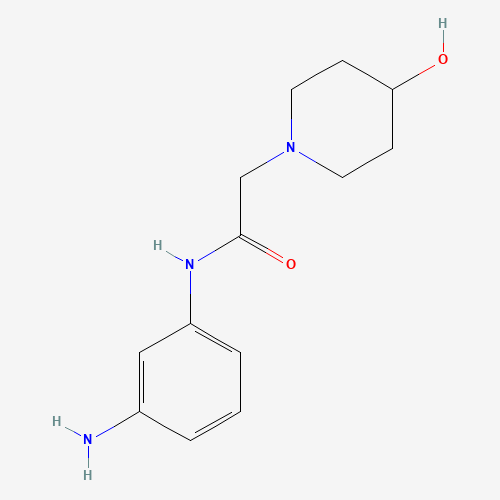 N-(3-aminophenyl)-2-(4-hydroxypiperidin-1-yl)acetamide (CAS: 953882-53-6) - Related Chemical Product