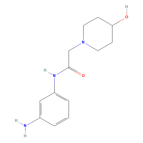 N-(3-aminophenyl)-2-(4-hydroxypiperidin-1-yl)acetamide (CAS: 953882-53-6) - Related Chemical Product