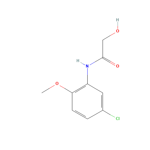 N-(5-chloro-2-methoxyphenyl)-2-hydroxyacetamide (CAS: 1155532-30-1) - Chemical Structure and Molecular Formula 