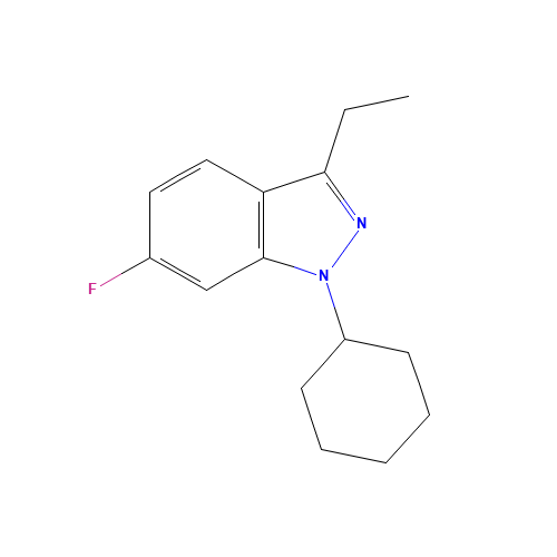 1-cyclohexyl-3-ethyl-6-fluoroindazole (CAS: 224048-17-3) - Related Chemical Product