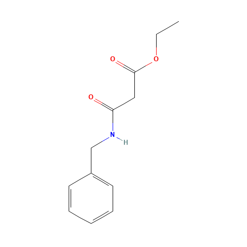 ethyl 3-(benzylamino)-3-oxopropanoate (CAS: 29689-63-2) - Chemical Structure and Molecular Formula 