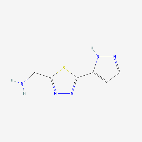 [5-(1H-pyrazol-5-yl)-1,3,4-thiadiazol-2-yl]methanamine (CAS: 1254577-46-2) - Related Chemical Product