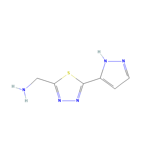 [5-(1H-pyrazol-5-yl)-1,3,4-thiadiazol-2-yl]methanamine (CAS: 1254577-46-2) - Related Chemical Product