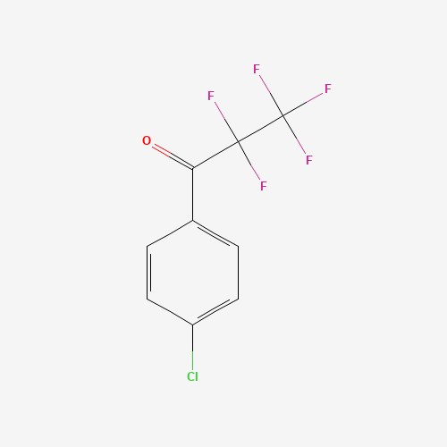 1-(4-chlorophenyl)-2,2,3,3,3-pentafluoropropan-1-one (CAS: 781-97-5) - Chemical Structure and Molecular Formula 