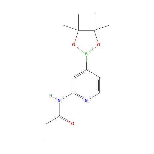 N-[4-(4,4,5,5-tetramethyl-1,3,2-dioxaborolan-2-yl)pyridin-2-yl]propanamide (CAS: 1285530-34-8) - Related Chemical Product