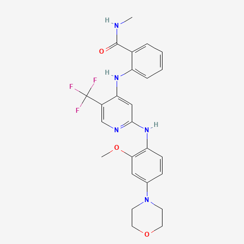 2-[[2-(2-methoxy-4-morpholin-4-ylanilino)-5-(trifluoromethyl)pyridin-4-yl]amino]-N-methylbenzamide (CAS: 1061353-68-1) - Related Chemical Product